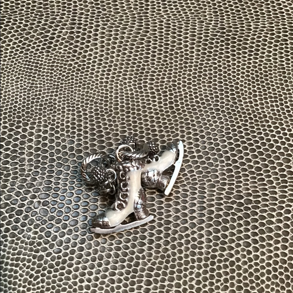 NWOT Brighton Winter White Ice Skate Charm